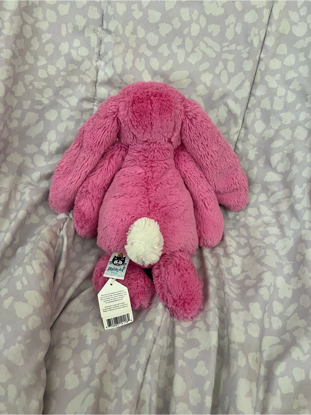 NWT Jellycat Medium Bashful Hot Pink Bunny Retired HTF Authentic